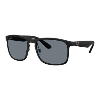Ray-Ban Vierkante Zonnebril - unisex - Zonnebrillen - Zwart - 58 MM - Nylon - Accessoires