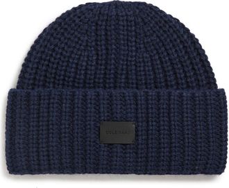 Cole Haan Chunky Stitch Knit Beanie in Navy Blazer at Nordstrom Rack