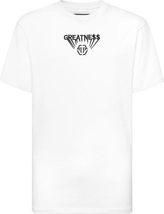 Philipp Plein Rondhals T-Shirt Greatness - Heren - T-shirts - Wit - 2XL - Katoen - Tops