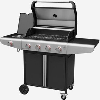 Sweeek Barbecue a gas a 5 fuochi con 1 bruciatore laterale