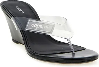 Coperni Logo Patch Transparent PVC Sandal - Black