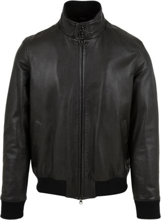 Aspesi Jas met ritssluiting aan de voorkant - Heren - Zomerjassen - Zwart - 2XL - Jassen