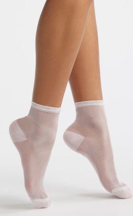 Stems Hailey Sheer Ankle Socks in Cosmic Blush at Nordstrom