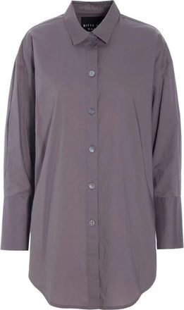 Bitte Kai Rand Shirts - Dames - Overhemden - Grijs - L - Katoen - Overhemden