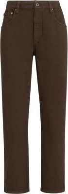 Brunello Cucinelli Straight five-pocket trousers in Chocolate at Nordstrom, Size 52 It