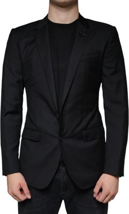 Dolce & Gabbana Mens Textured Blazer Model Jkt4081 - Black
