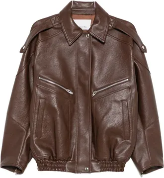 Frankie Shop Het Frankie Shop Hudson bomberjack van imitatieleer