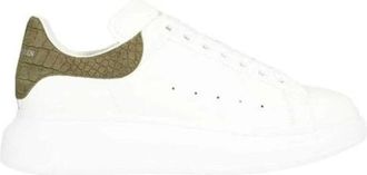 Alexander McQueen Alexander McQueen, Sneakers, male, White, Size: 15 US Calfskin Low Top Sneakers