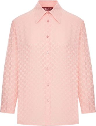 Gucci Gg Silk Shirt-Donna