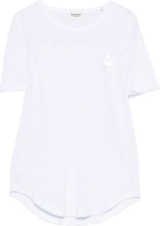 Isabel Marant T-shirt met logoprint - Wit