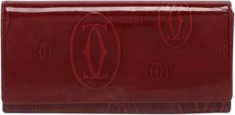 Cartier Pre-owned Wallets, female, Red, Size: ONE SIZE Pre-owned Leather Wallet