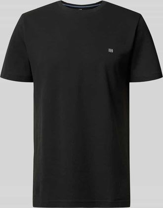 Christian Berg T-Shirt aus Baumwolle mit Rundhalsausschnitt in Black, Gr&ouml;&szlig;e XXL