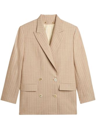 Golden Goose Blazer met krijtstreep - Bruin