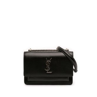 Saint Laurent Pre-owned Saint Laurent Mini Leather Monogram Sunset Wallet on Chain Ladies L8AMB1CZOEZH4RUV