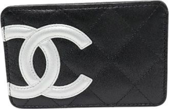 Chanel Pre-owned Wallets, female, Black, Size: ONE SIZE Pre-owned Leather Wallet
