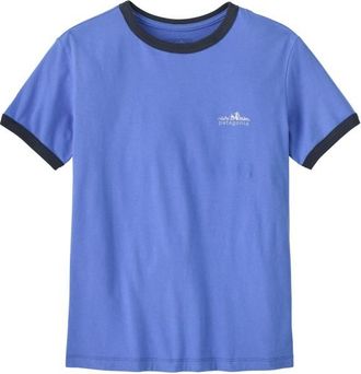 Patagonia Fitz Roy Foothills Ringer Tee T-Shirt f&uuml;r Damen | blau