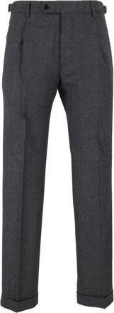 Berwich Retrolong Broek - Heren - Nette broeken - Grijs - M - Wol - Broeken