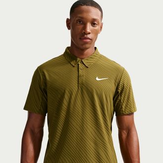 Nike Mens Court Slam Dri-FIT ADV Tennis Polo in Brown | IB1020-368