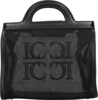 La Carrie Square Bag - Dames - Handtassen - Zwart - ONE Size - Leer - Tassen