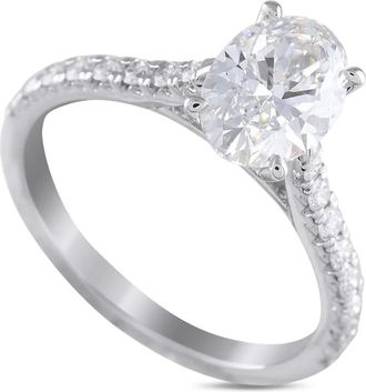 Luxury Bazaar Anello in oro bianco 14 carati con diamanti - Argento