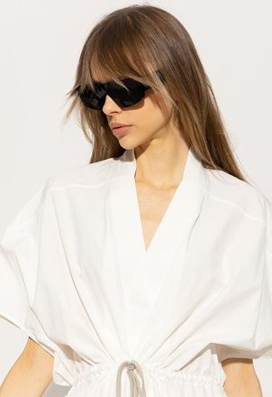 Rick Owens Rectangular Sunglasses, Unisex, Black