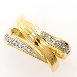 C&A Platinum Yellow Gold Yellow Gold (18K) Platinum 900 Band Ring (Pre-Owned)