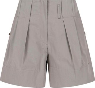 Low Classic Dark Grey Mid-Rise Tailored Shorts