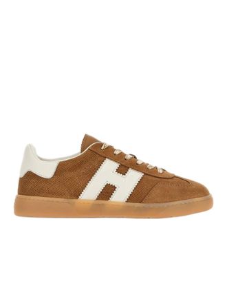 Hogan Suede Leather Sneakers With Iconic Serrated H