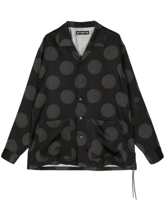 MASTERMIND WORLD Camicia a pois - Nero
