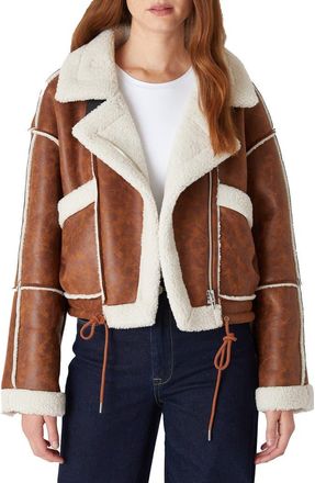 Blank NYC Faux Shearling Jacket in Steady Habit at Nordstrom, Size Medium