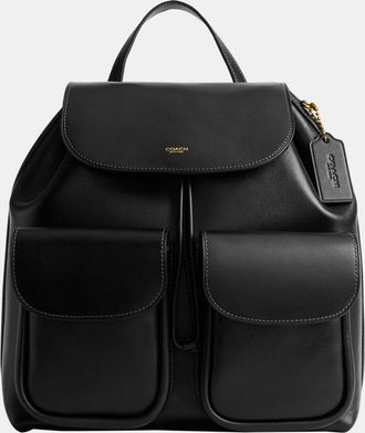 Coach Womens Crosby Backpack 28 - Black Leather - One Size