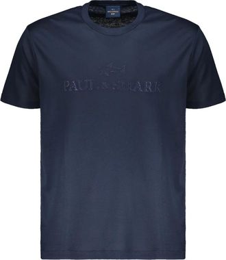 Paul & Shark T-shirt met ronde hals - Heren - T-shirts - Blauw - S - Katoen - Tops