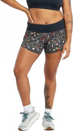 Oiselle Womens Roga Running Shorts In Wyld Flower