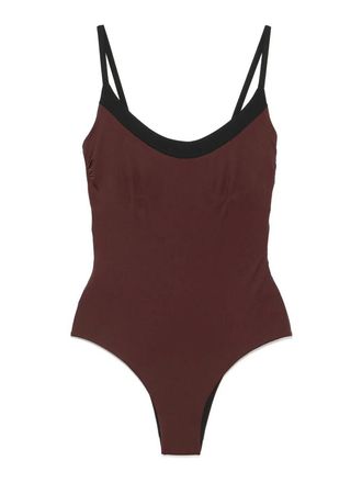 Fisico Underwire-Cup Two-Tone Swimsuit