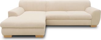 HOME AFFAIRE Ecksofa »Nika zeitlos und elegant, L-Form« wahlweise mit Bettfunktion, auch in Cord