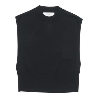 Max Mara Round-neck Knitwear, female, Black, Size: M Round-neck Knitwear