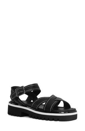 Donald J Pliner Lug Sole Slingback Sandal in Black at Nordstrom Rack, Size 6.5
