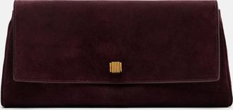 Khaite Audrey suede clutch