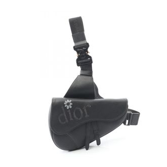 Dior Black Leather Fanny Pack Saddle Bag (Pre-Owned)