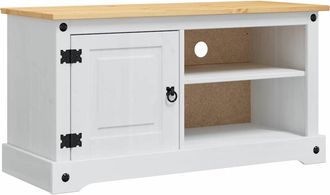 vidaXL Mueble De Tv Corona 100 X 40 X 52 Cm Madera De Pino Macizo Vidaxl