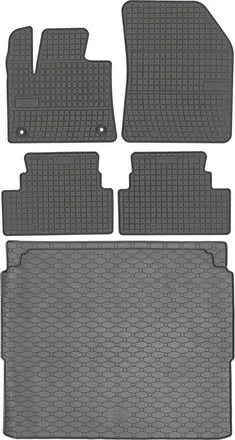 OEM Opel Grandland / Grandland X Crossover A Partir De Octubre De 2017. Juego: Alfombrillas De Goma Para Coche + Alfombrilla Para Maletero