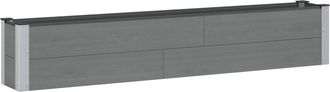vidaXL Arriate Elevado Gris 200 X 30 X 36 Cm Wpc Y Aluminio Vidaxl