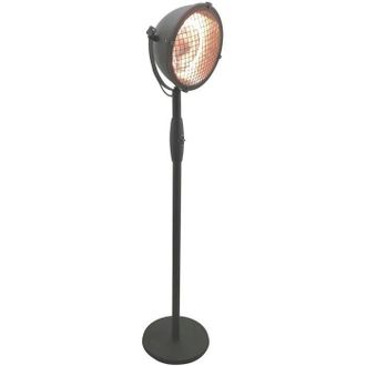 Lacor Calentador Electrico Pie, Metal, Negro, Compacta