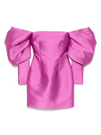 Solace London Berry Pink Freja Mini Dress
