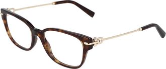 Tiffany & Co. Elegante Cat Eye Bril - unisex - Brillen - Bruin - 53 MM - Accessoires