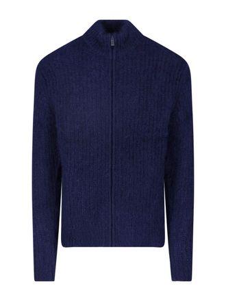 Aspesi Maglione Zip In Lana E Mohair