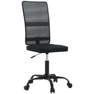 vidaXL Office Chair Black Mesh Fabric vidaXL