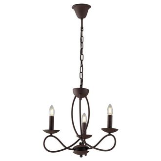 Netlighting GINEVRA 3 Light Chandeliers Corten 48x43cm in Brown | Size: 48x43 cm