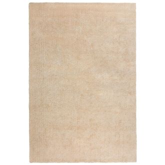 Beliani Alfombra De Pelo Largo Beige Claro 200 X 300 Cm Rectangular Moderna Demre
