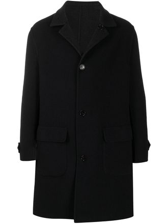 Brunello Cucinelli reversible double-faced coat - men - Cupro/Cashmere - 52 - Blue